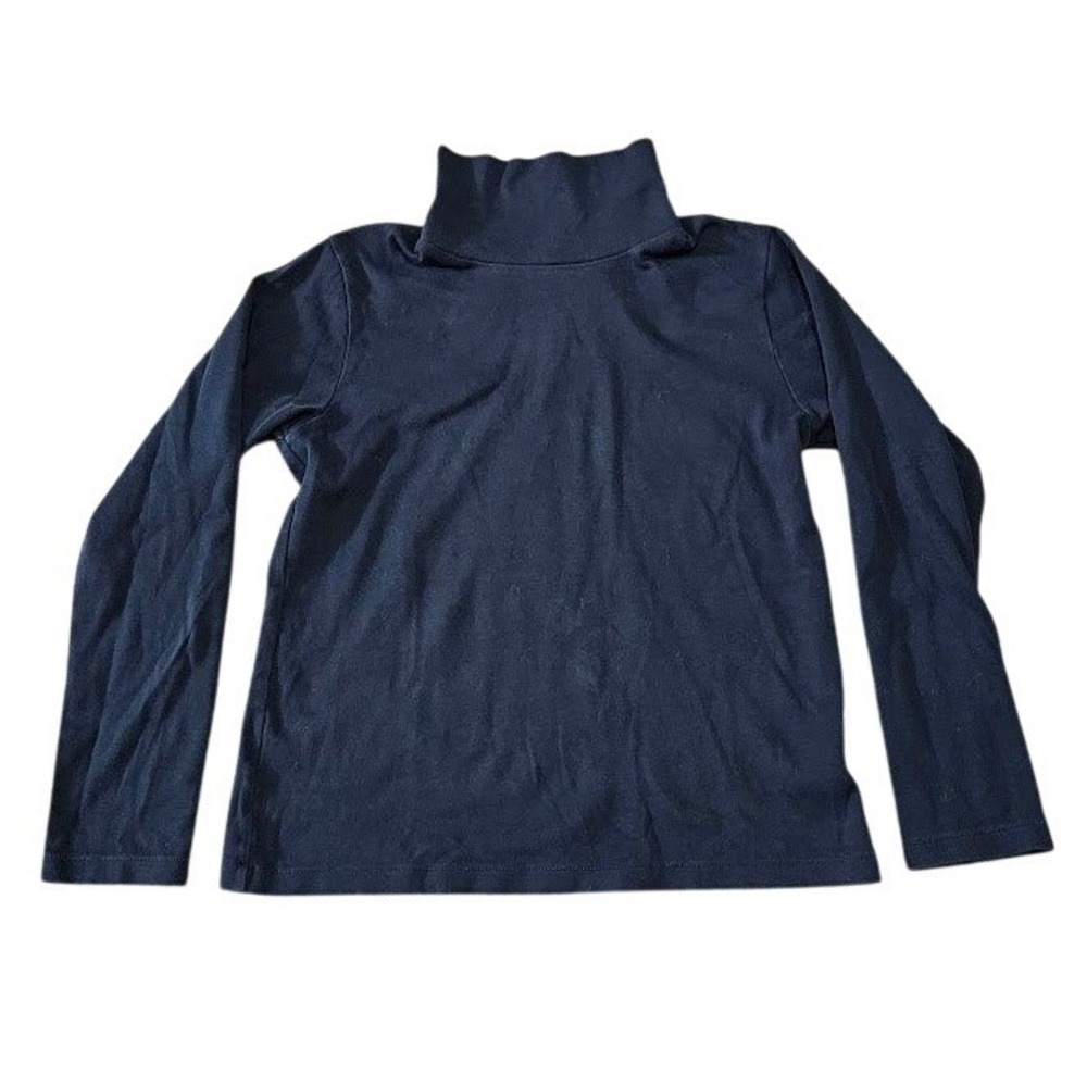 Uniqlo Turtleneck Shirt Women Medium Black Long Sleeve Casual Stretch Fitted Top